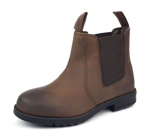 New Earth Kids Brown Rider 2 Leather Dealer Jodhpur Boots